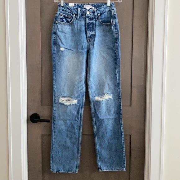 Good American Good '90s Icon Distressed Jean Size 4/27 NWT - Picture 4 of 12
